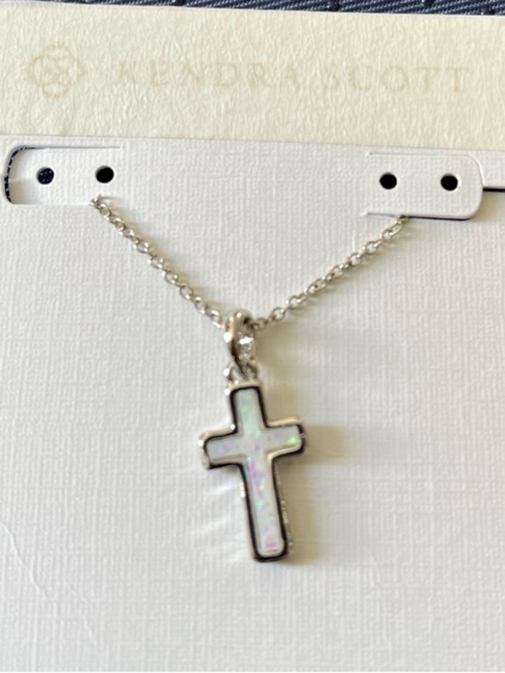 Kendra Scott Silver Cross and Charm Layered Necklace Set
